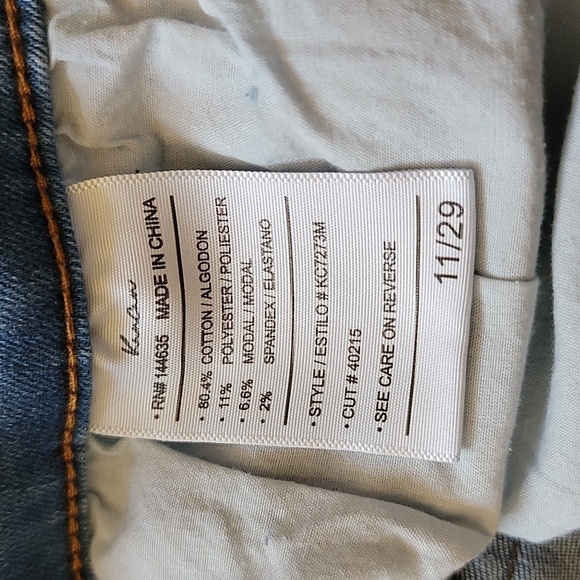 KanCan | Button Fly Skinny Jeans with Raw Hem - Picture 6 of 6